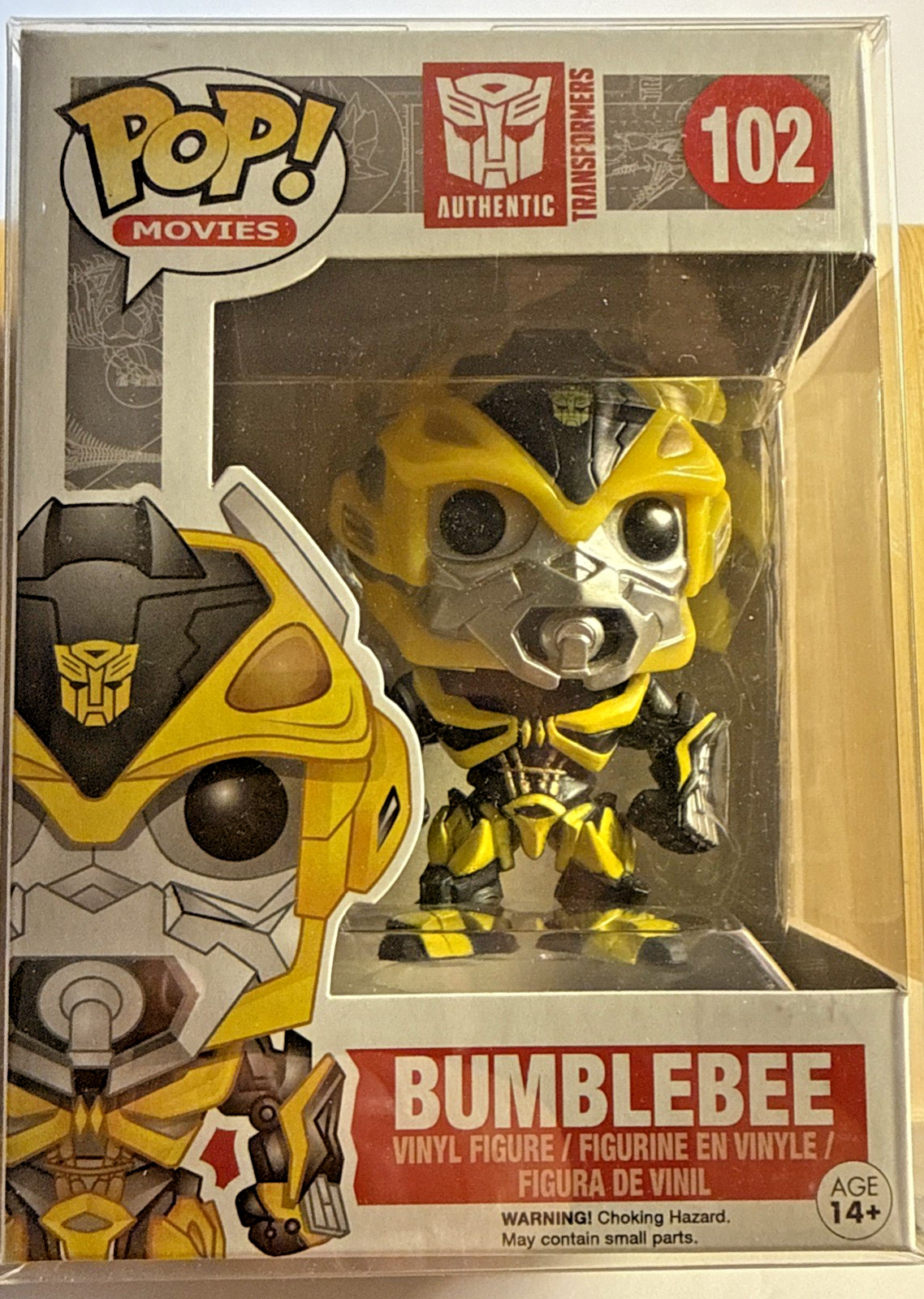 Funko Pop Movies Transformers Bumblebee #102 Vinyl Figure + Protective Case
