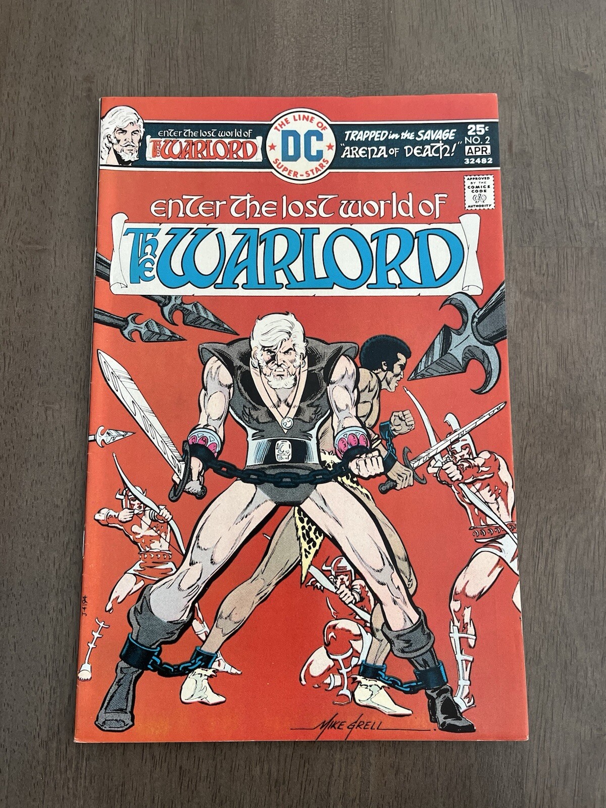 Warlord #2 (DC Comics March-April 1976). High Grade  9.0 Near Mint