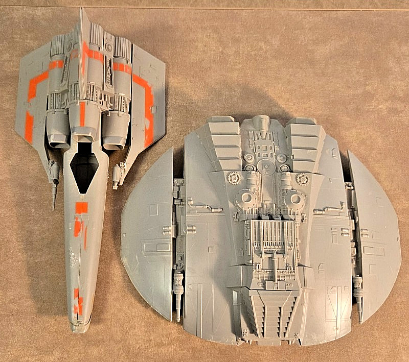 Vintage 1978 Mattel Battlestar Galactica Colonial Viper & Cylon Raider Built up