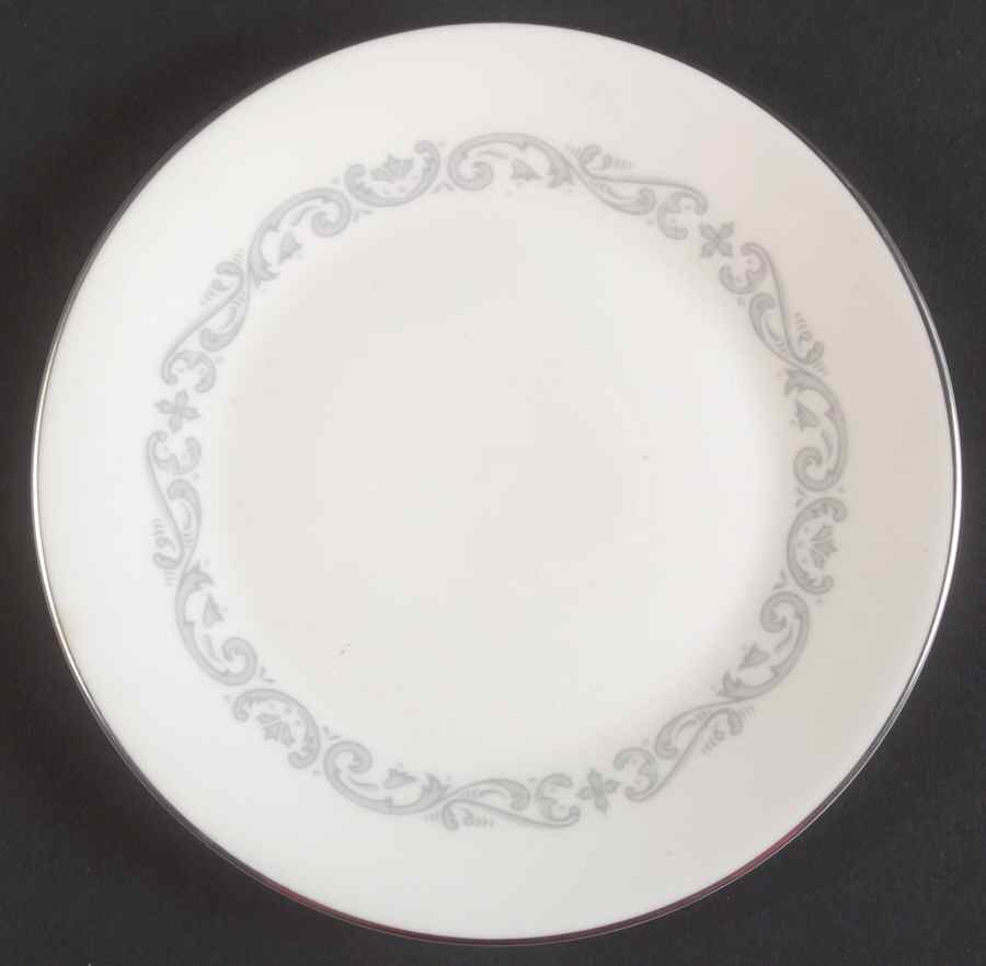 Minton Silver Scroll Bread & Butter Plate 334567