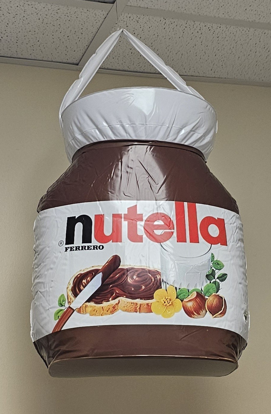 GIANT Inflatable Nutella Hazelnut Spread Jar PROMOTIONAL Display Ferrero