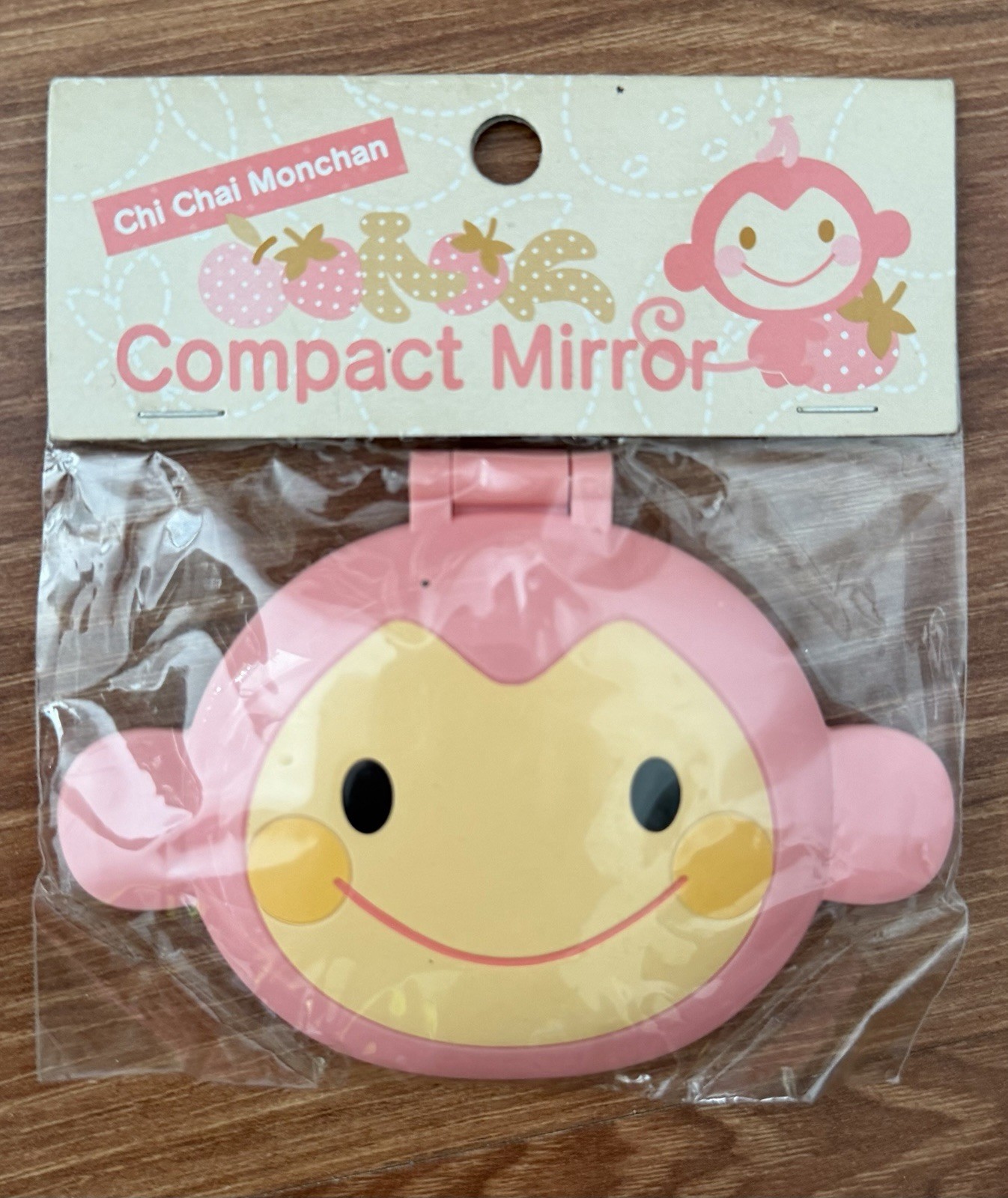 Very Rare Sanrio Vintage 2004 Chi Chai Monchan Pink Compact Mirror HTF Sealed