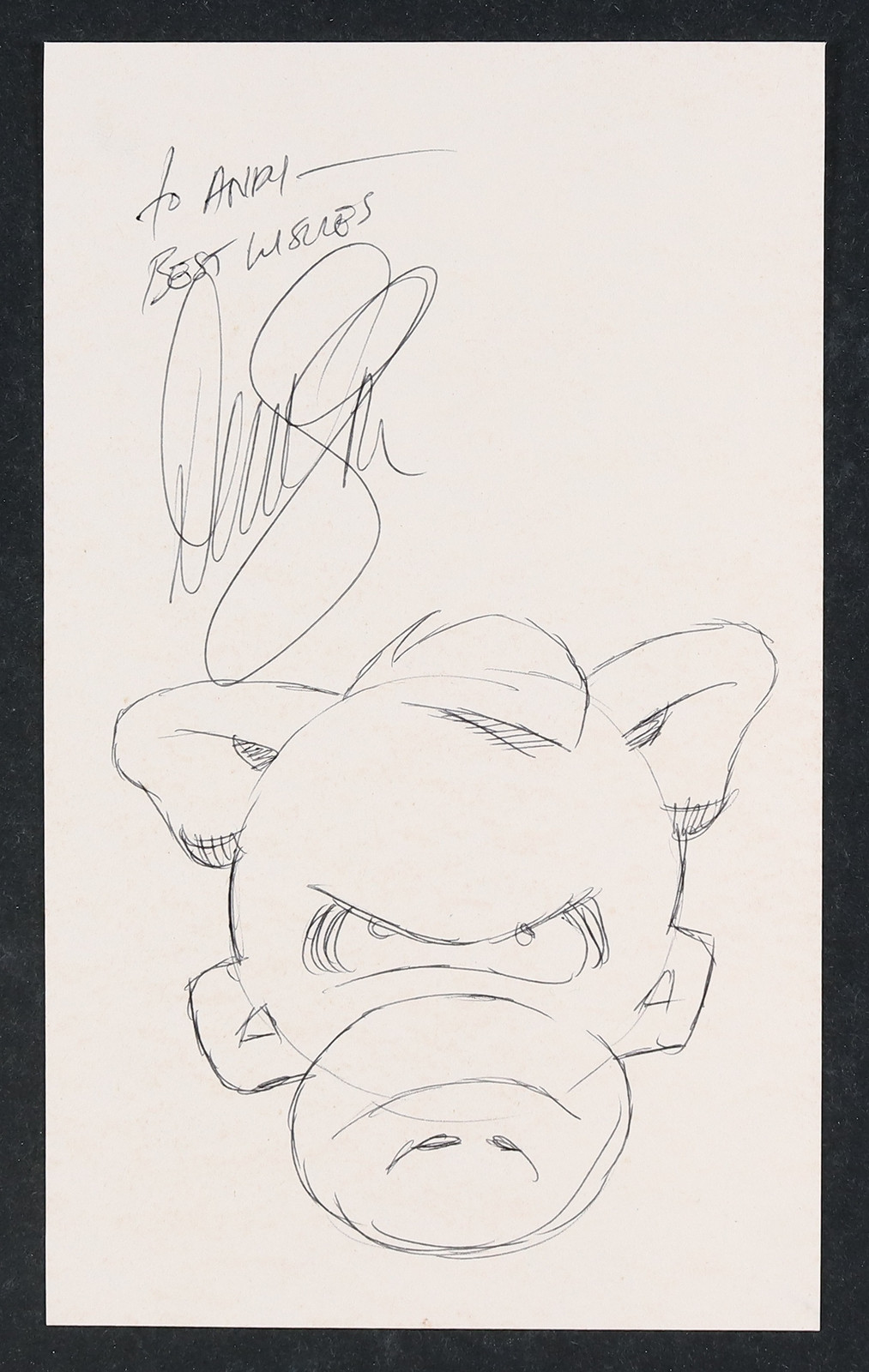 Cerebus Head Sketch by Dave Sims