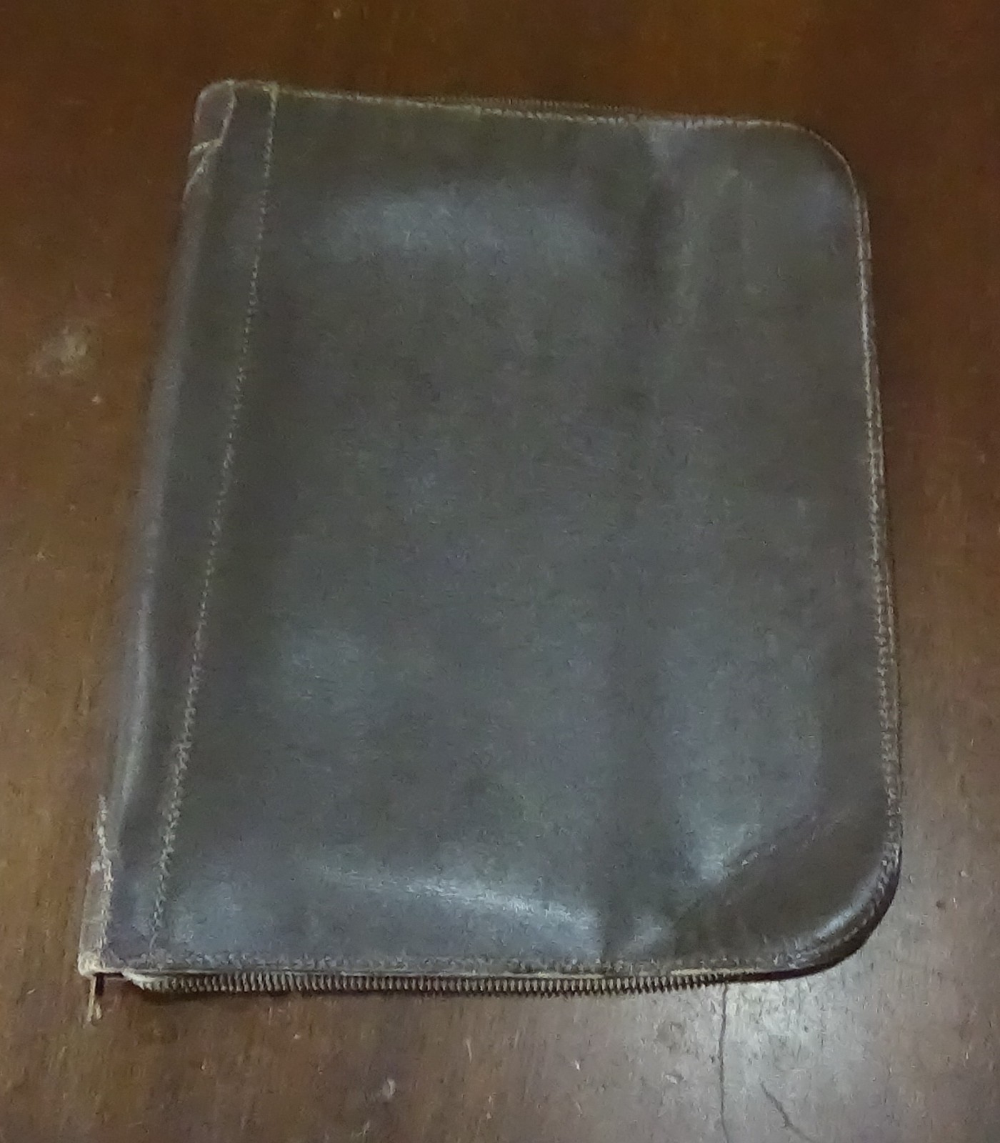  STEIN BROS. MFG, CO Vintage Zip Around Genuine Leather Envelope Portfolio
