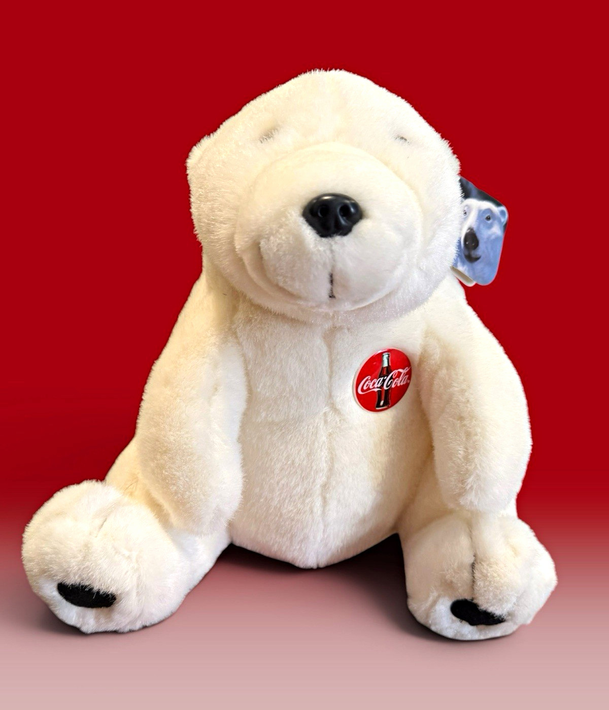 Vintage 1993 Coca Cola Polar Bear Plush 12