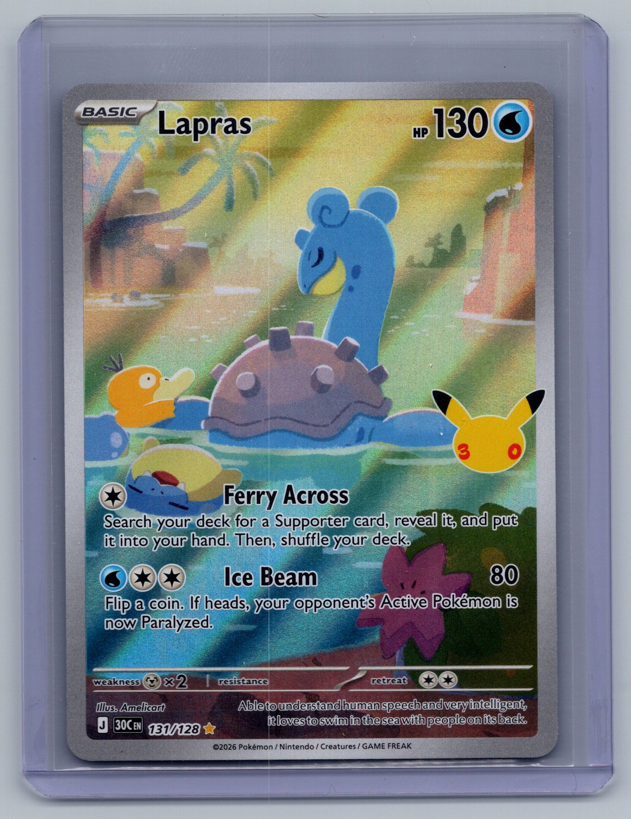 ME: 30th Celebration #131/128 Lapras