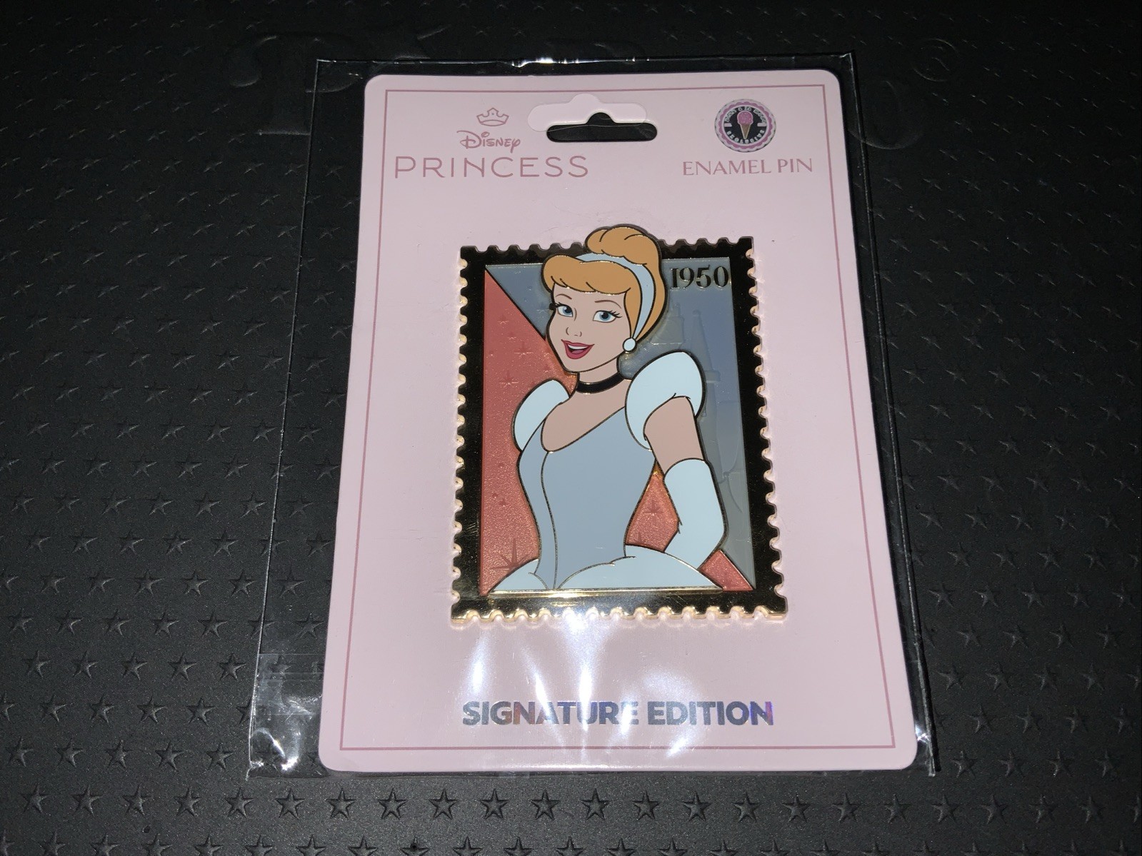 PALM Disney CINDERELLA Royal Stamp Series Jumbo Pin LE400 RARE