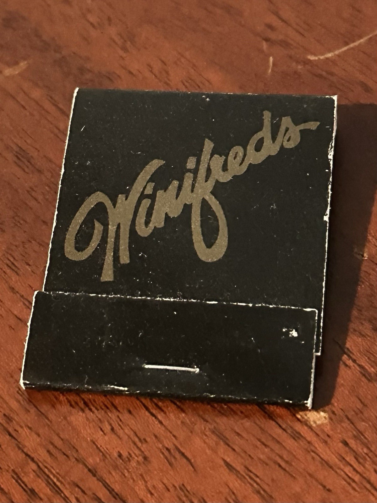 Vintage Matchbook Winifred’s Restaurant Bar Cedar Rapids IA Iowa Matches