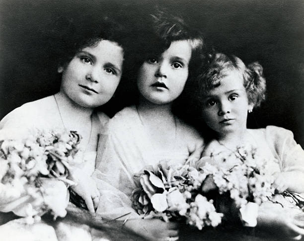 The Gabor Sisters (L R Magda Gabor Zsa Zsa Gabor Eva Gabor pose- 1923 Old Photo