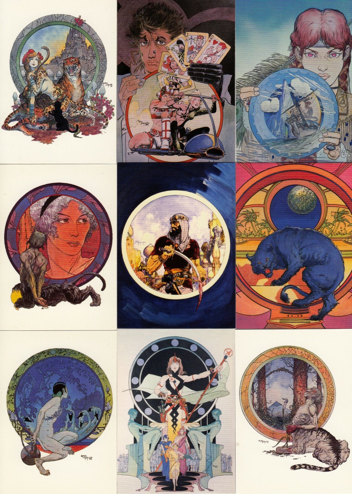 Michael Kaluta Series 1 1994 FPG Complete Base Card Set of 90 FA