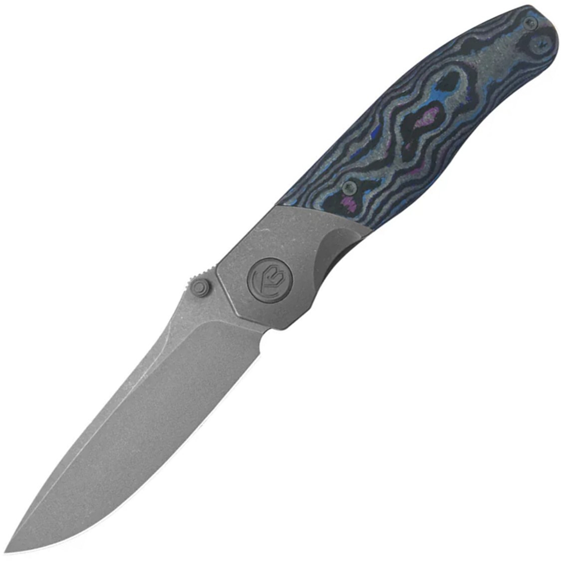 Kubey KB Knives Velvet Snake Titanium & Carbon Fiber Folding M390 Knife 266B