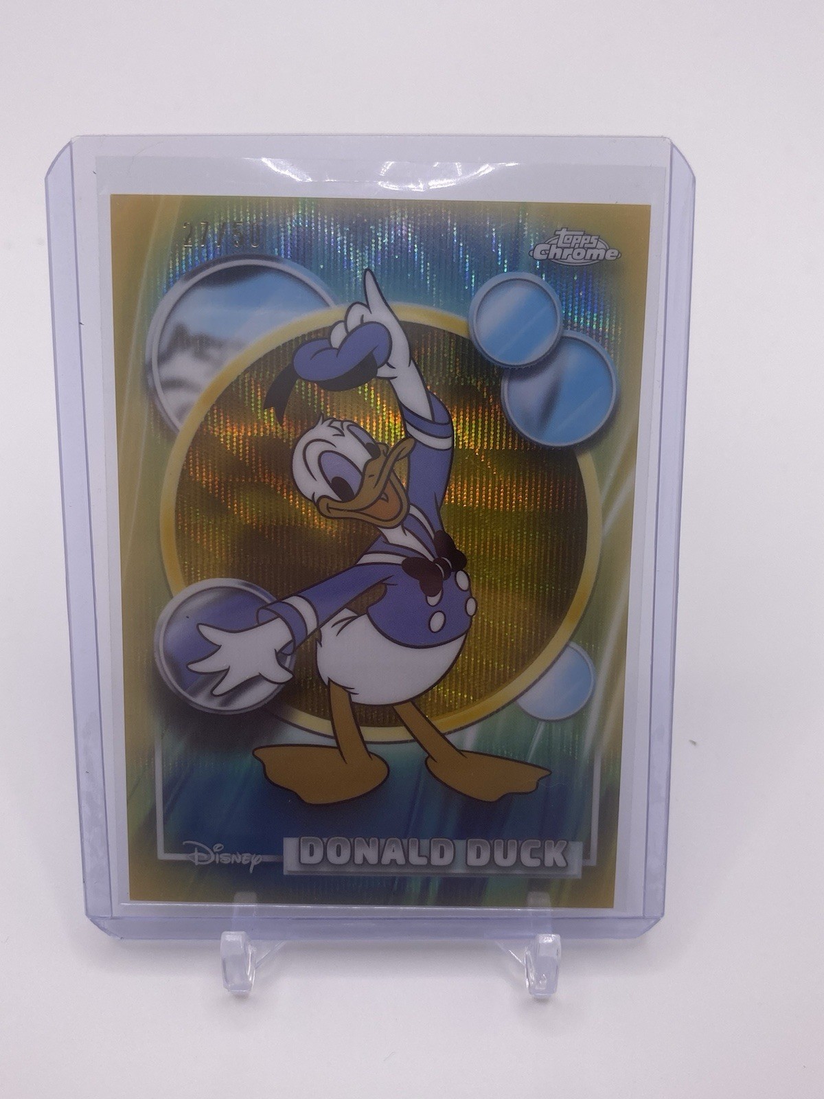 2026 Topps Chrome Disney Donald Duck #99 Gold Refractor  #27/50