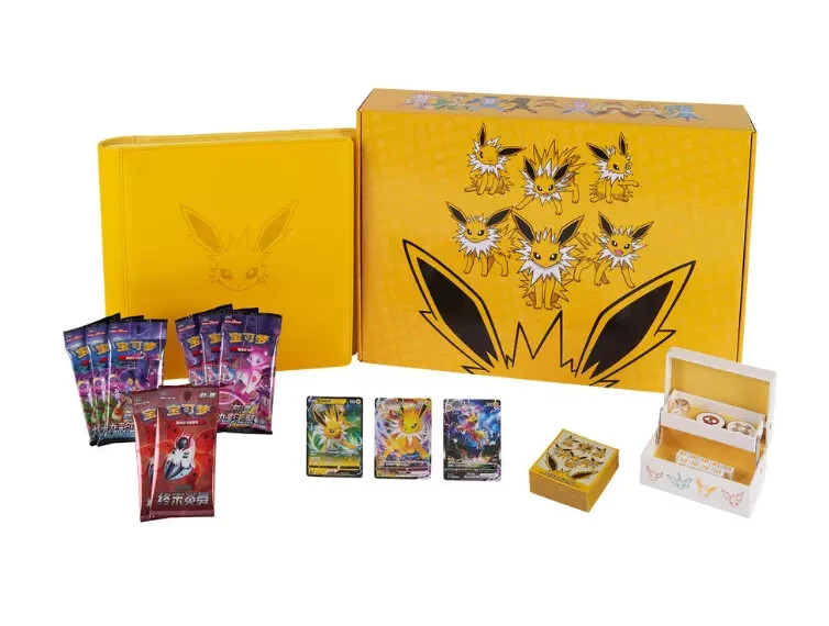 RIP & SHIP - Pokemon TCG S-Chinese 2024 Eevee GX Box Jolteon EXCLUSIVE SEALED