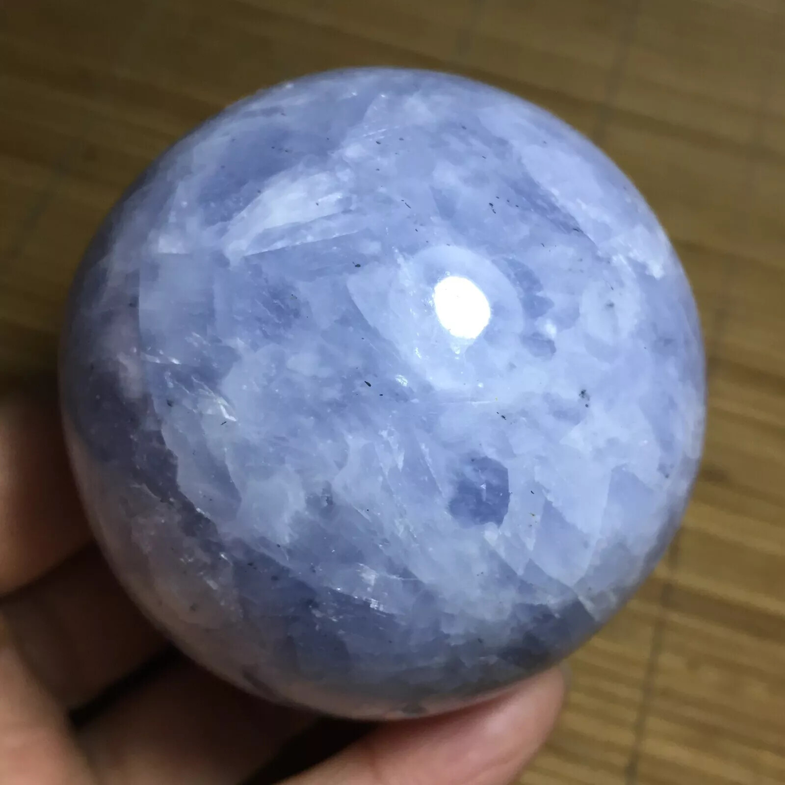 1pc Natural Blue Celestite Sphere quartz polished Ball Healing stone decor gift