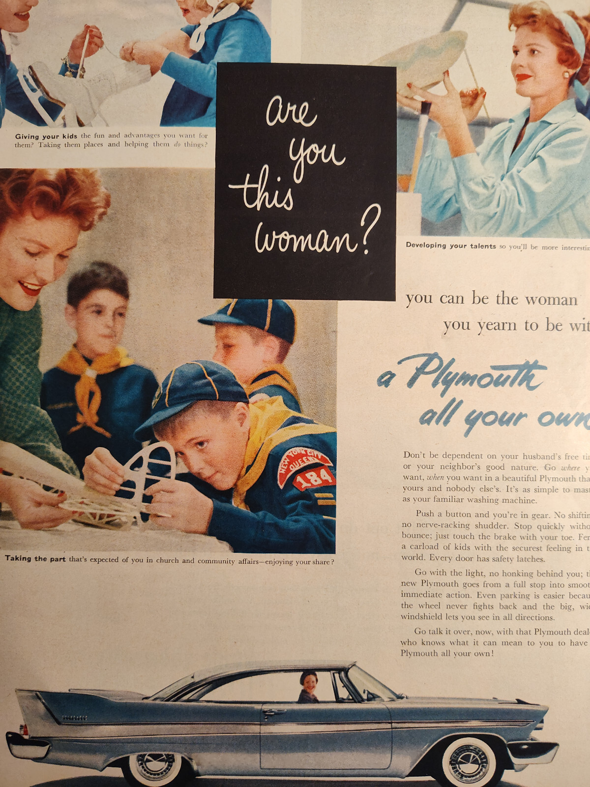 1958 McCall's Ads A PLYMOUTH all your own Revlon Clean Clear Facial Cleanser