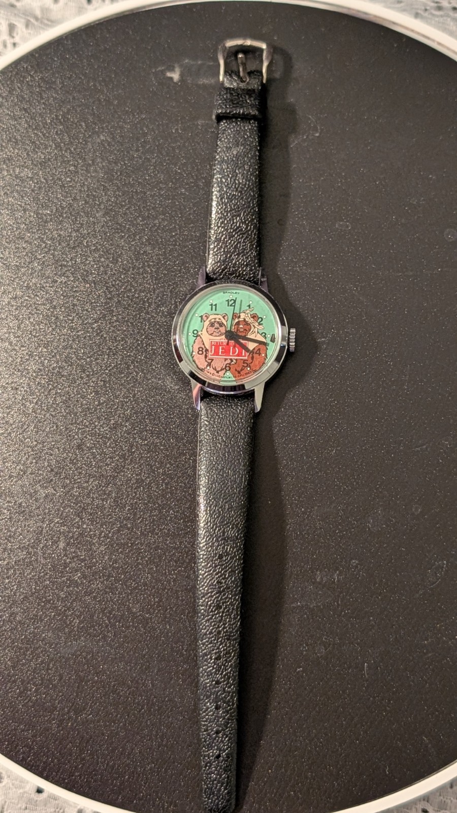 MINT Vintage 1983 Bradley Star Wars Return of the Jedi EWOK Watch WORKING