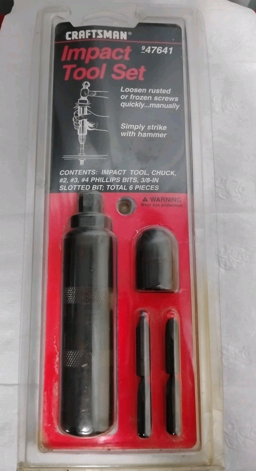 Vtg Sears Craftsman #947641 Manual Impact Tool Set – Made in USA New Old Stock 