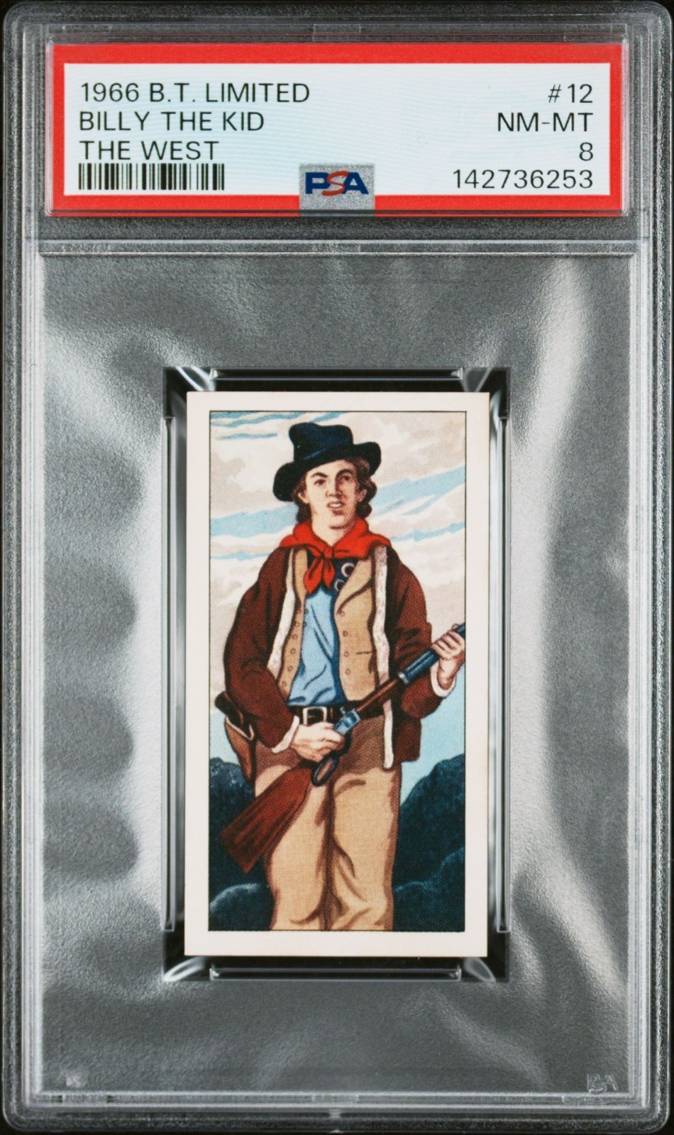 1966 B.T. Limited The West #12 Billy the Kid PSA 8