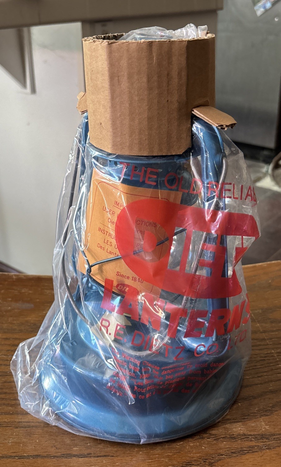 Dietz #01 Little Wizard Blue Oil Lantern new in box