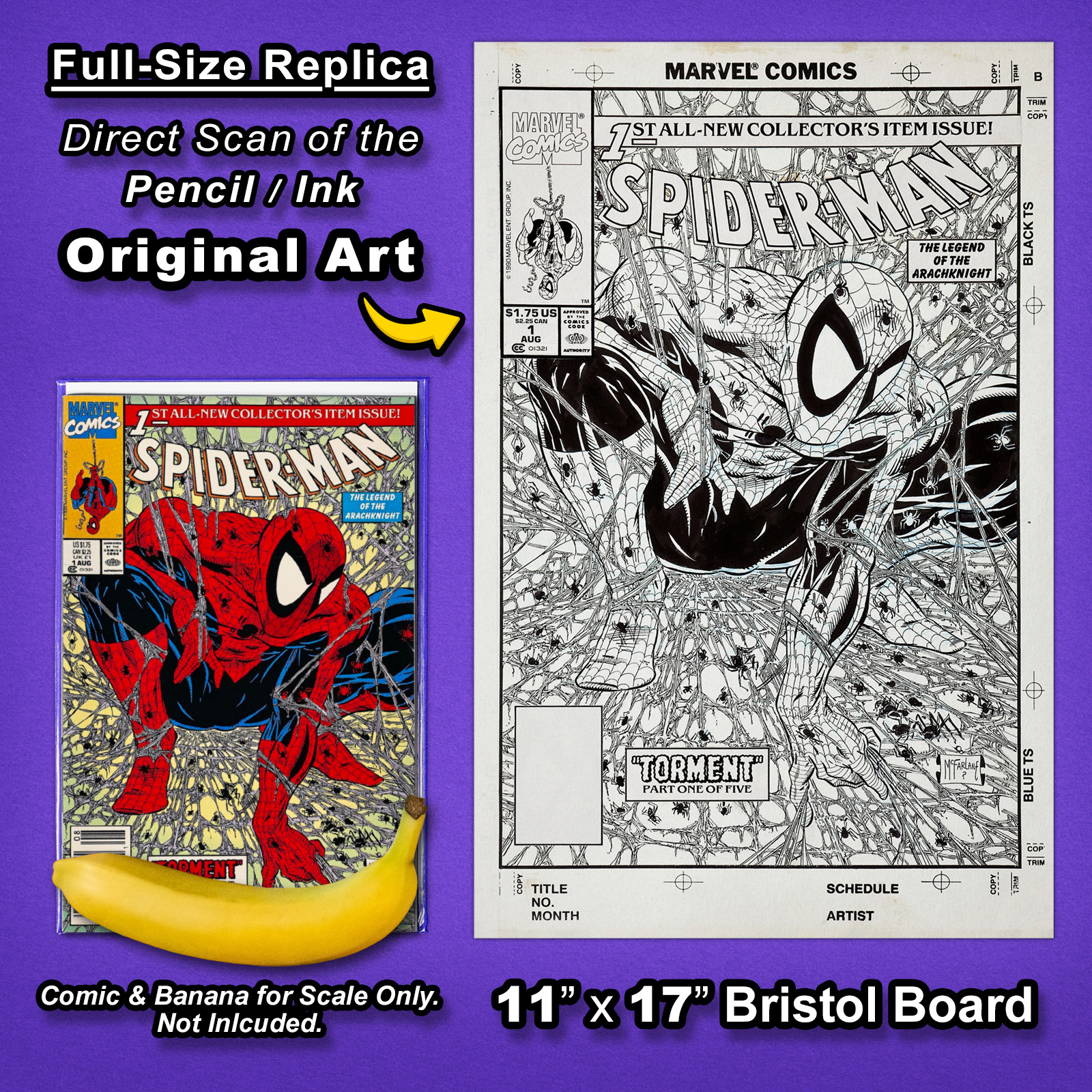 SPIDER-MAN #1 Iconic Cover Art by TODD McFARLANE 11