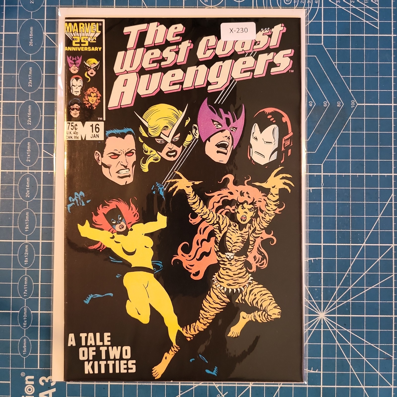 WEST COAST AVENGERS #16 VOL. 2 8.0+ MARVEL COMIC BOOK X-230