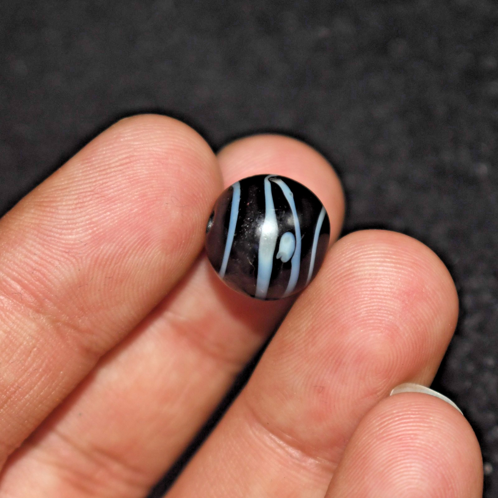 Genuine Ancient Mosaic Gabri Glass Bead in Perfect Condition