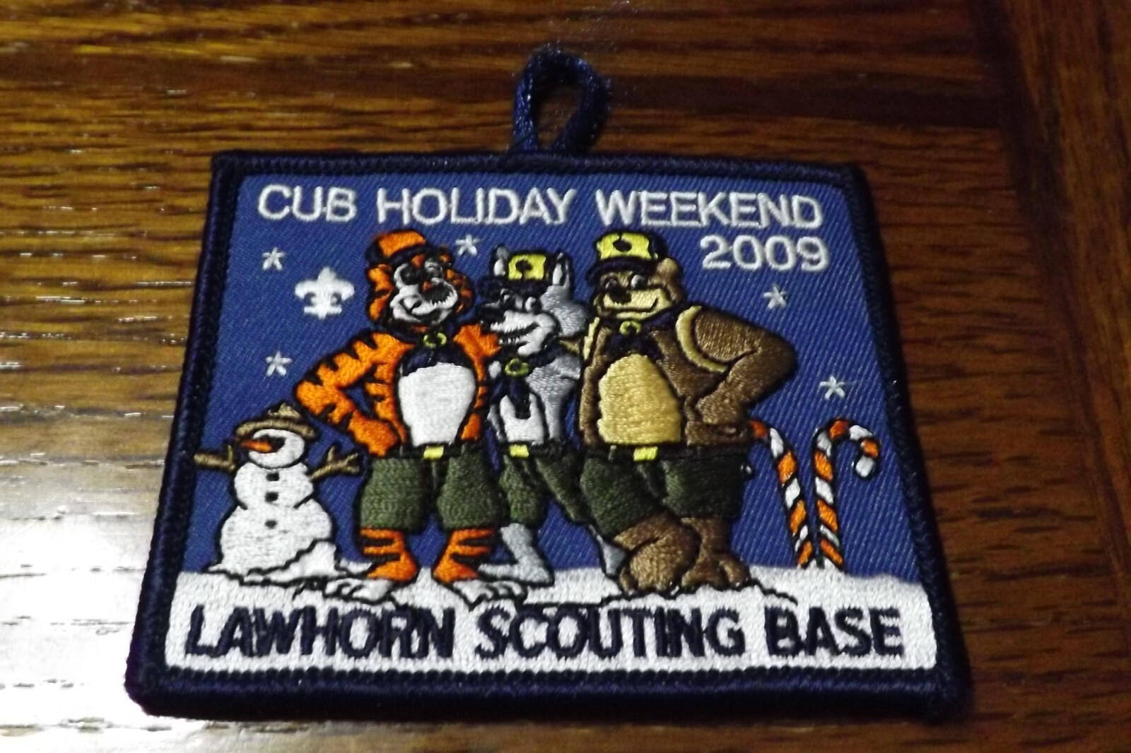 BOY SCOUT PATCH 2009 LAWHORN SCOUTING BASE CUB HOLIDAY WEEKEND