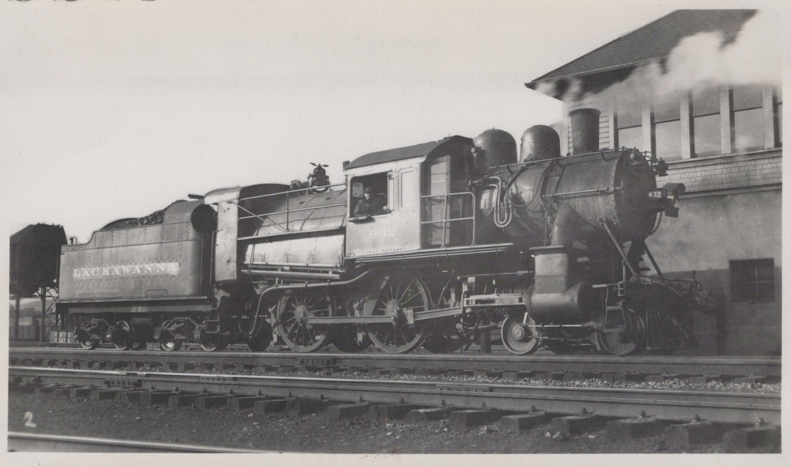 Train Railway 1920s DL&W No 952 Locomotive Johnson City NY Rare Original Photo