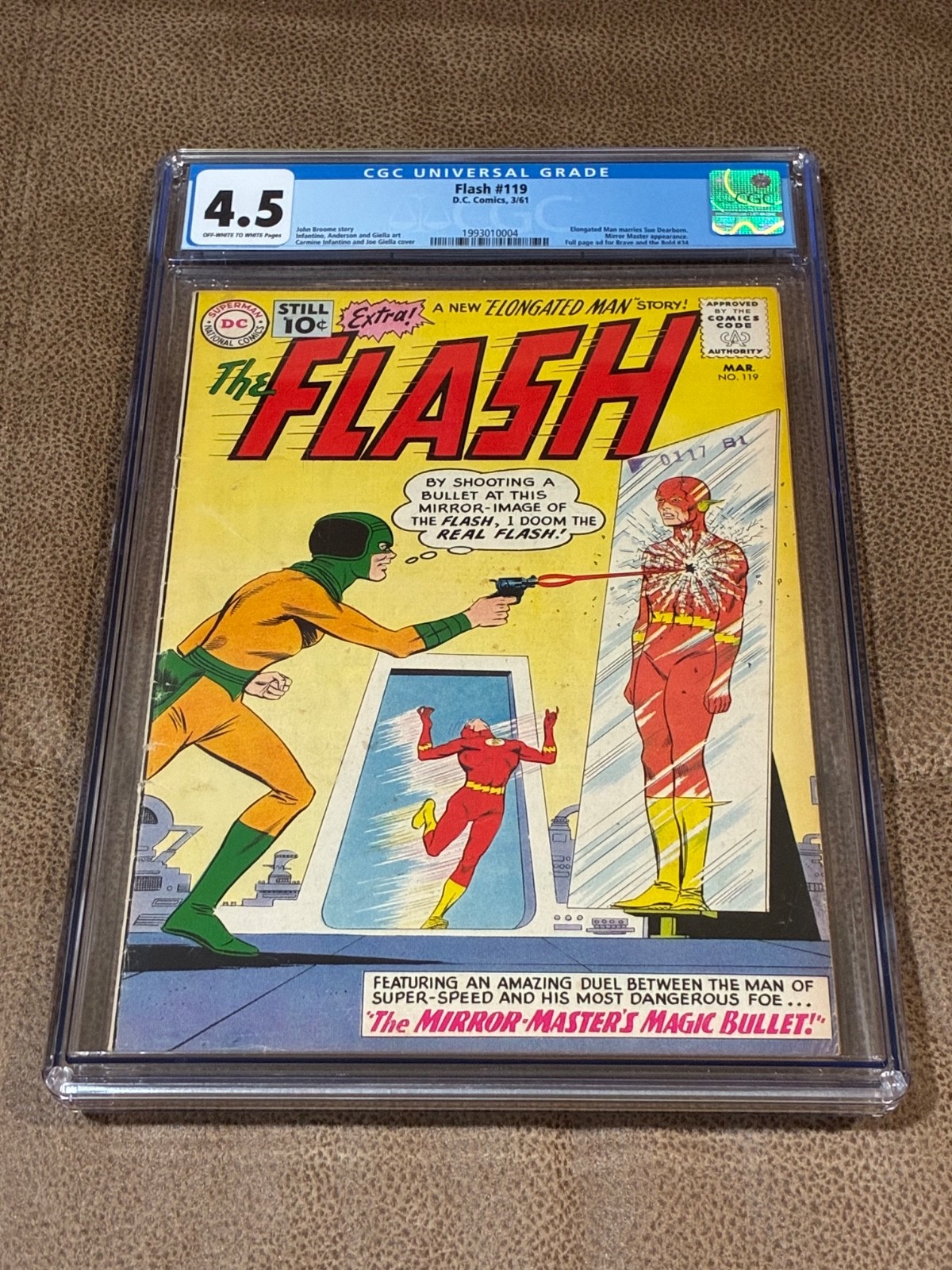FLASH #119 CGC 4.5 OFF-WHITE TO WHITE PAGES 1993010004 3/61 *PLEASE READ*
