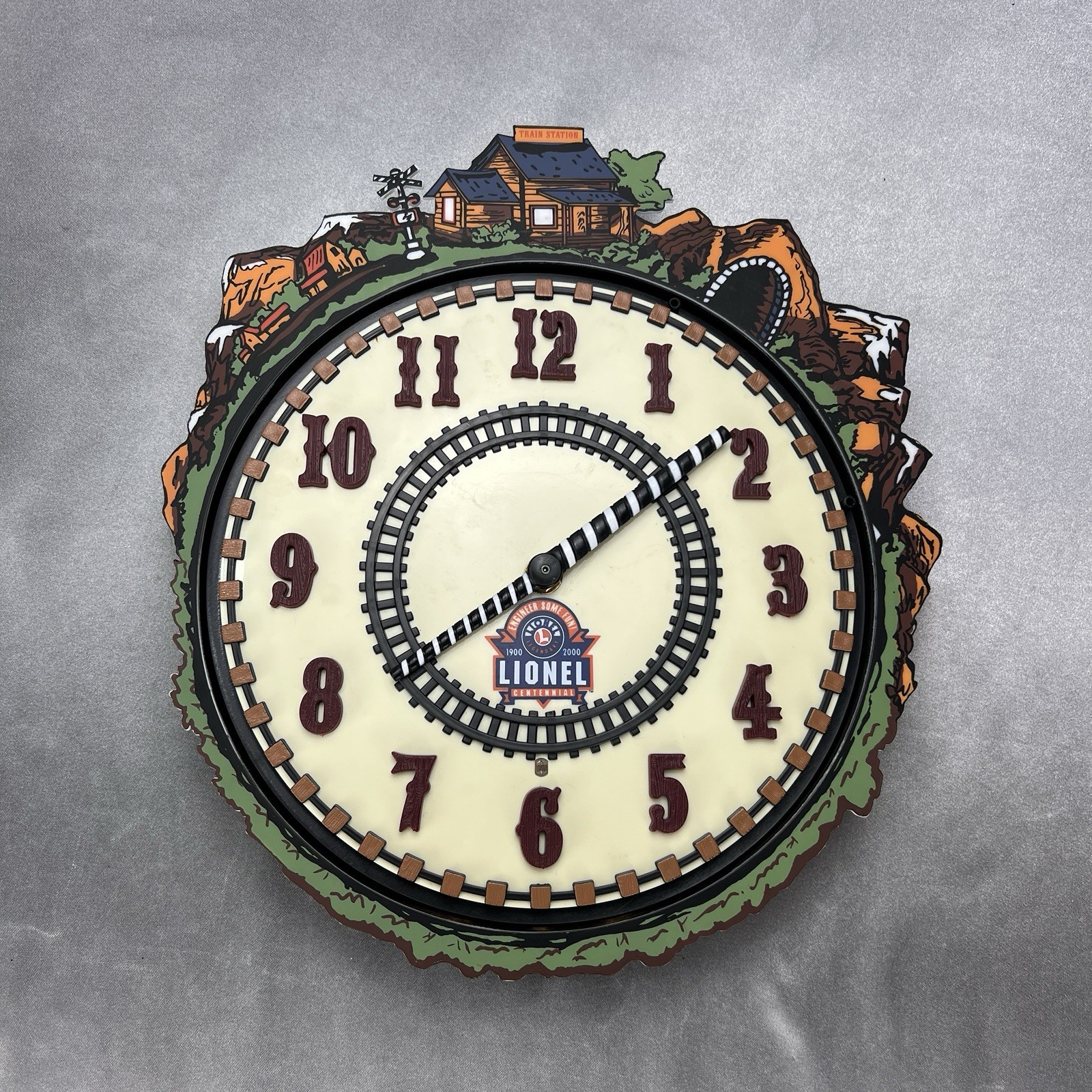 Lionel 100th Anniversary Train Clock In Original Box - Untested - For Parts 