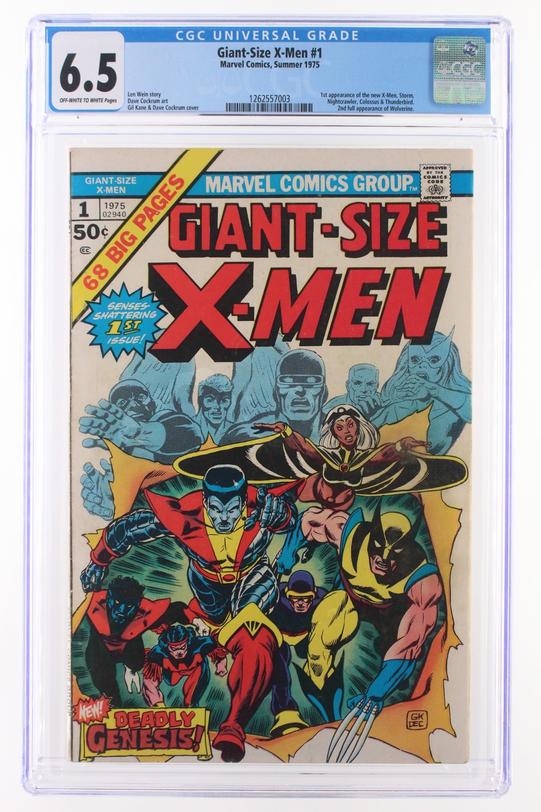 Giant-Size X-Men #1 - Marvel Comics 1975 CGC 6.5 1st appearance of the new X-Men