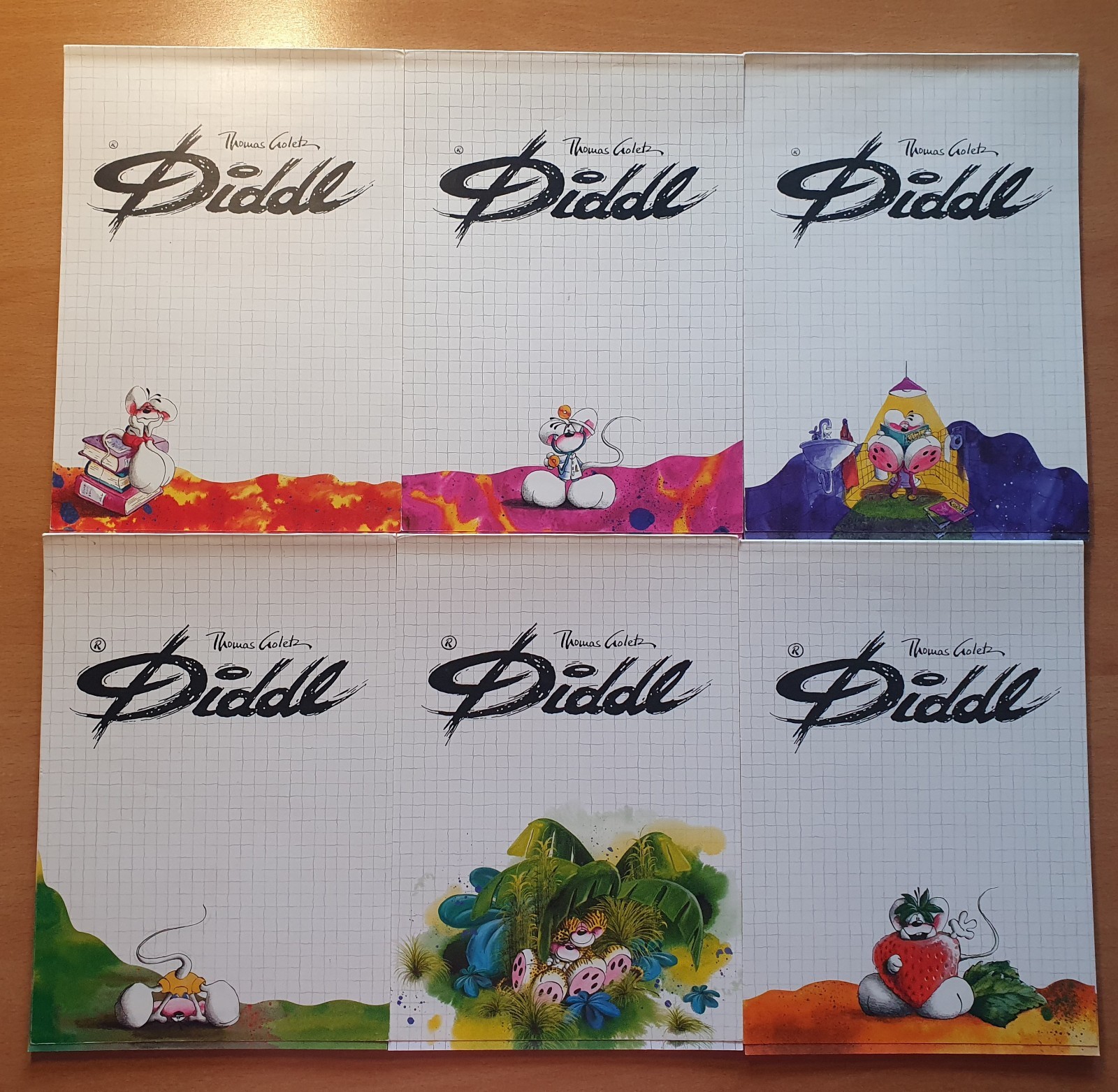 DIDDL 18 different block sheets DIN A5 fresh from block HTF 