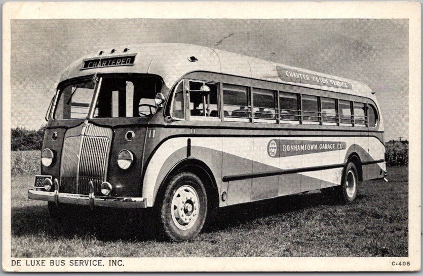 Vintage 1941 Pittsburgh PA Bus Advertising Postcard 