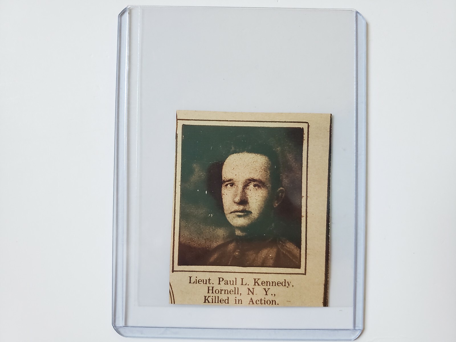 Lieutenant Paul L. Kennedy Hornell New York 1918 World War 1 WW1 Hero