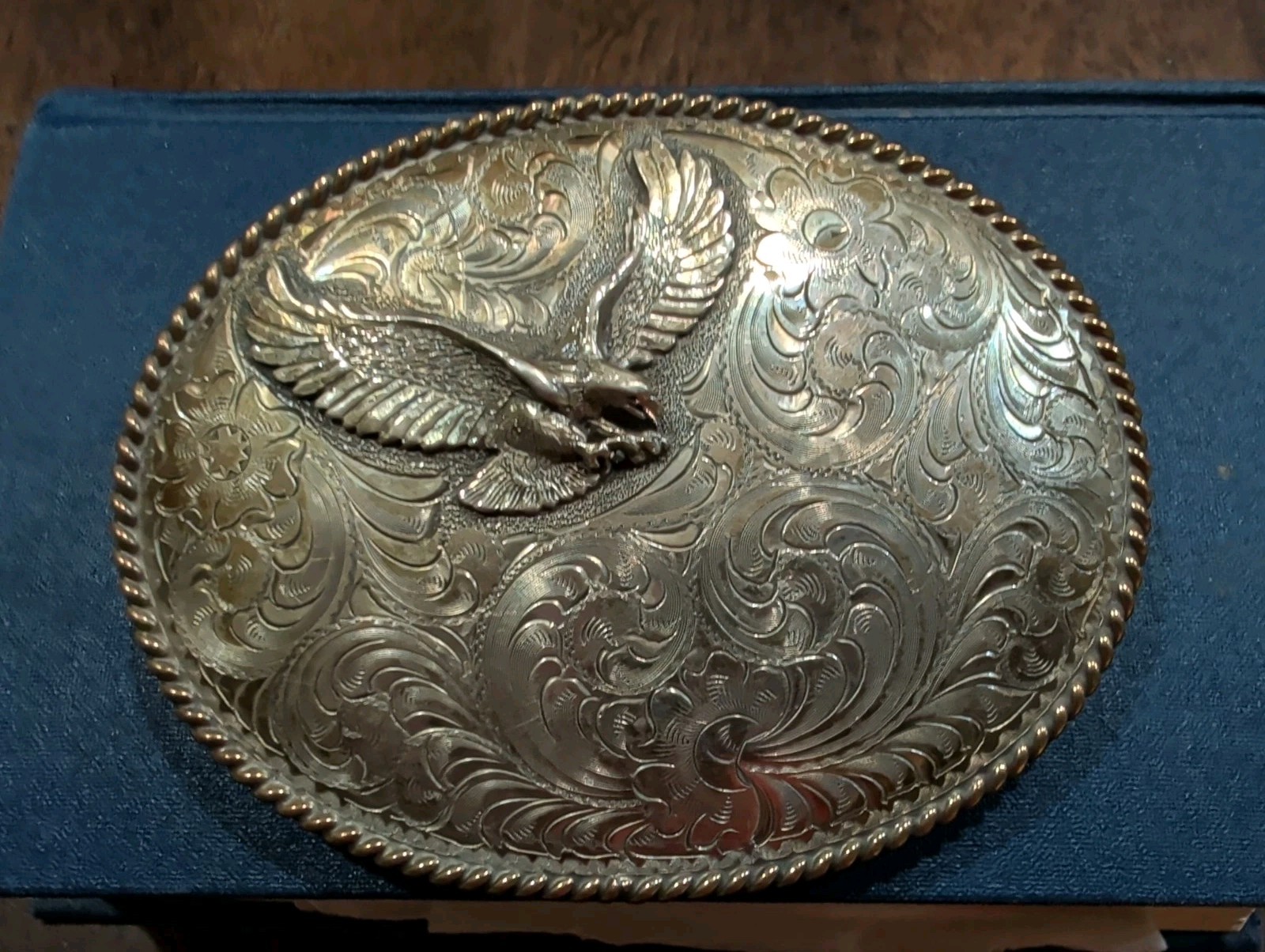 Vintage Sterling Silver Silverado Belt Buckle