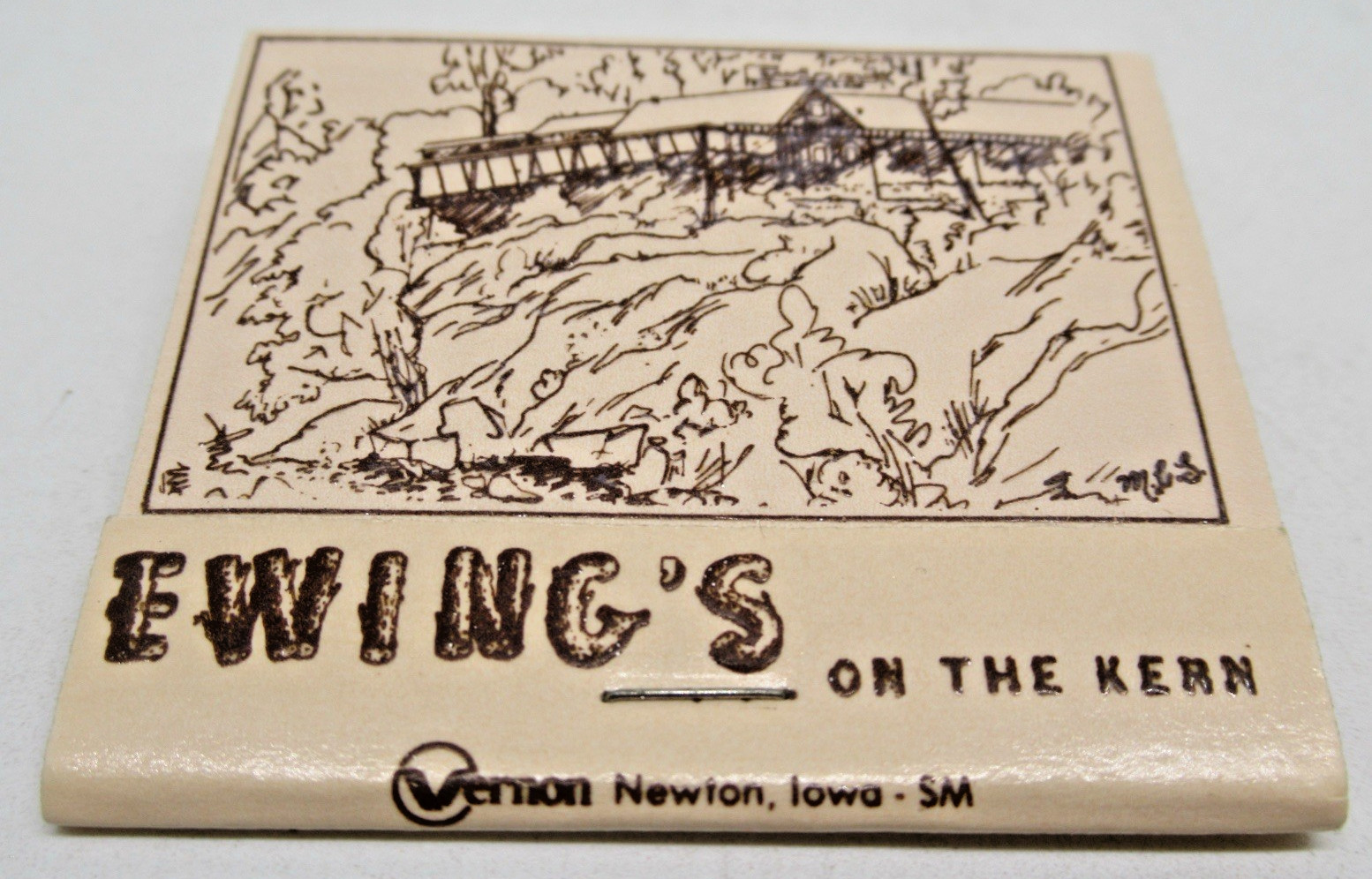 Ewings On the Kern Restaurant Kernville California FULL Matchbook