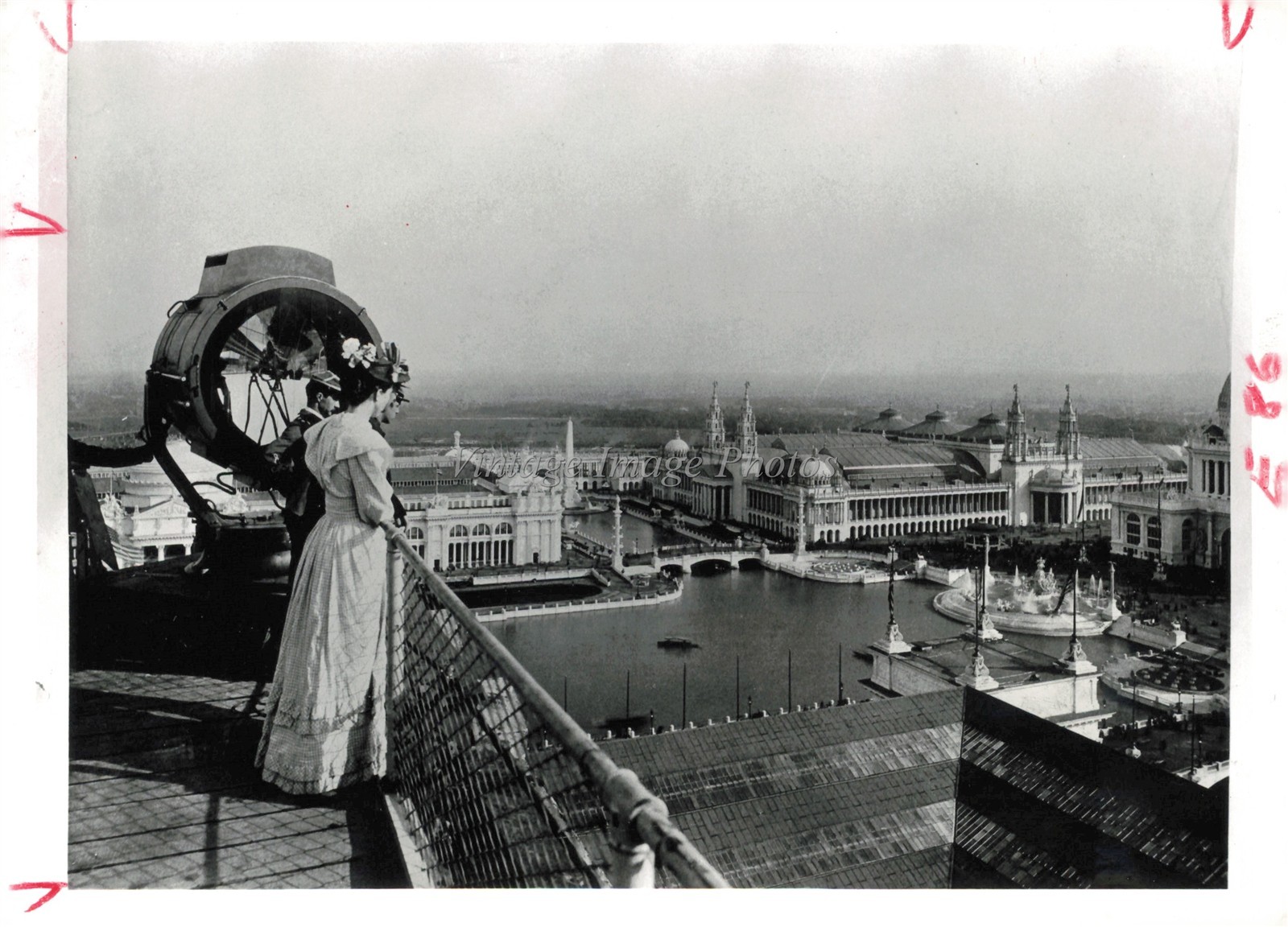 1979 Chicago Worlds Fair Columbian Exposition Buildings Photo 5x7