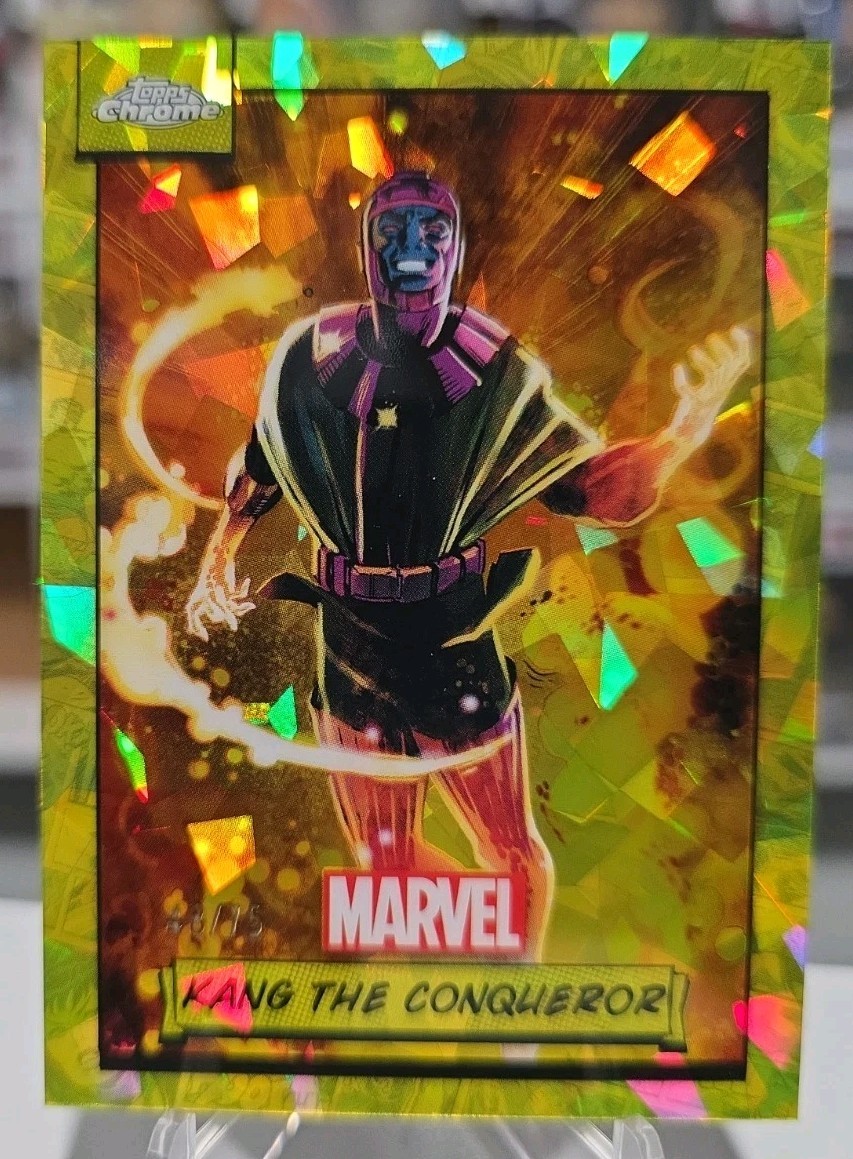 2024 Topps Chrome Marvel Sapphire Kang The Conqueror #86 Yellow 48/75