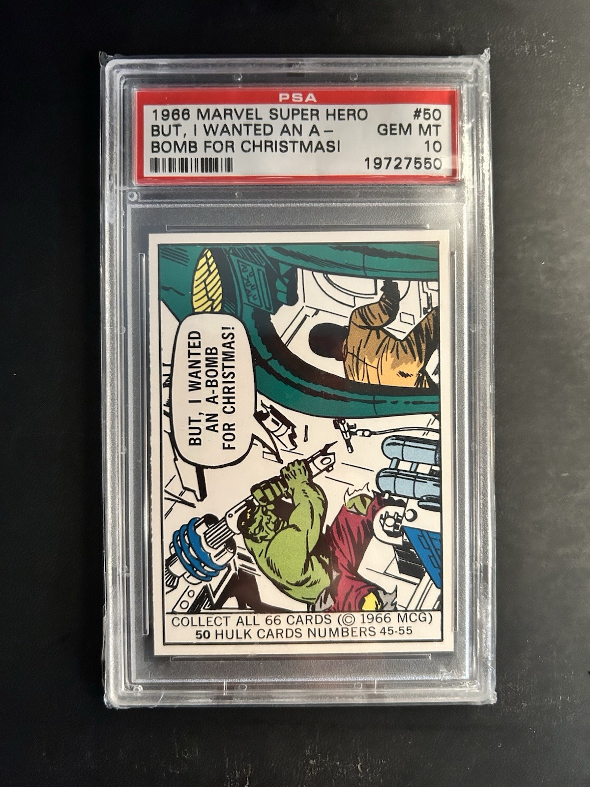 1966 Marvel Super Heroes #50 Hulk PSA 10 Extremely Rare Pristine Gem Mint 💎💎💎