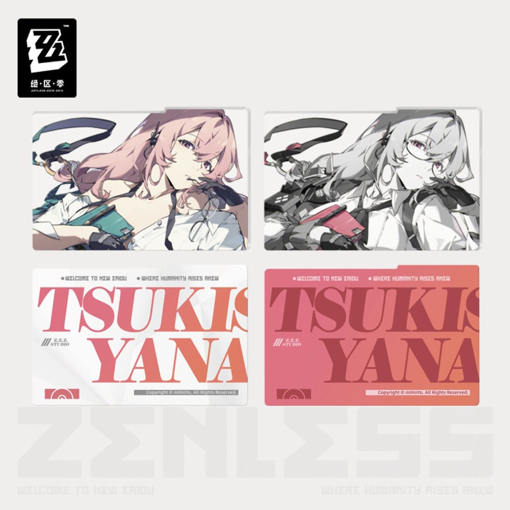 ZZZ miHoYo Zenless Zone Zero Tsukishiro Yanagi Cinema Acrylic Stand Frame Card