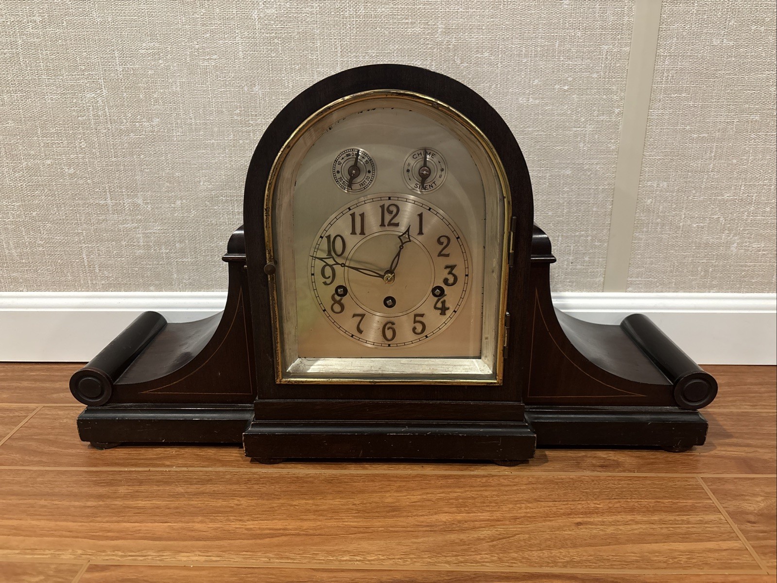 Antique Junghans Triple Wind “Sherman” Mantel Clock - Westminster Chimes - Runs