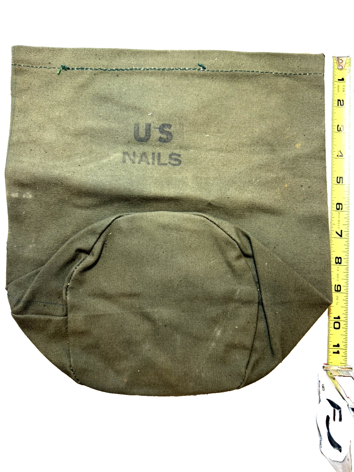 VINTAGE U.S. CANVAS NAIL BAG MADE BY SHEA CANVAS AND ALUMINUM PRODUCTS
