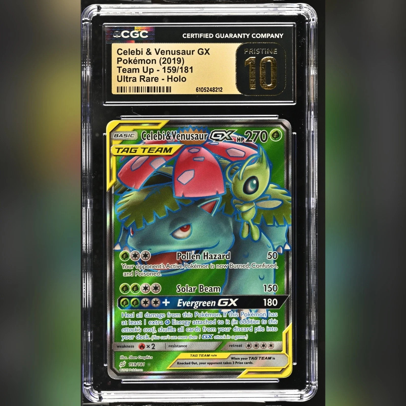 ✨️POP 13✨️ GOLD LABEL CGC 10 PRISTINE-Celebi & Venusaur GX #159/181 Ultra Rare