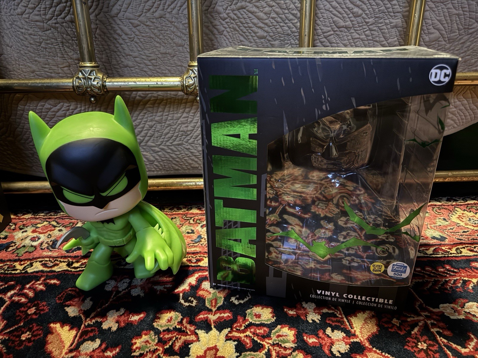 LARGE 10.5” Funko Pop Batman Super Deluxe Green Glow Funko Shop Exclusive /500