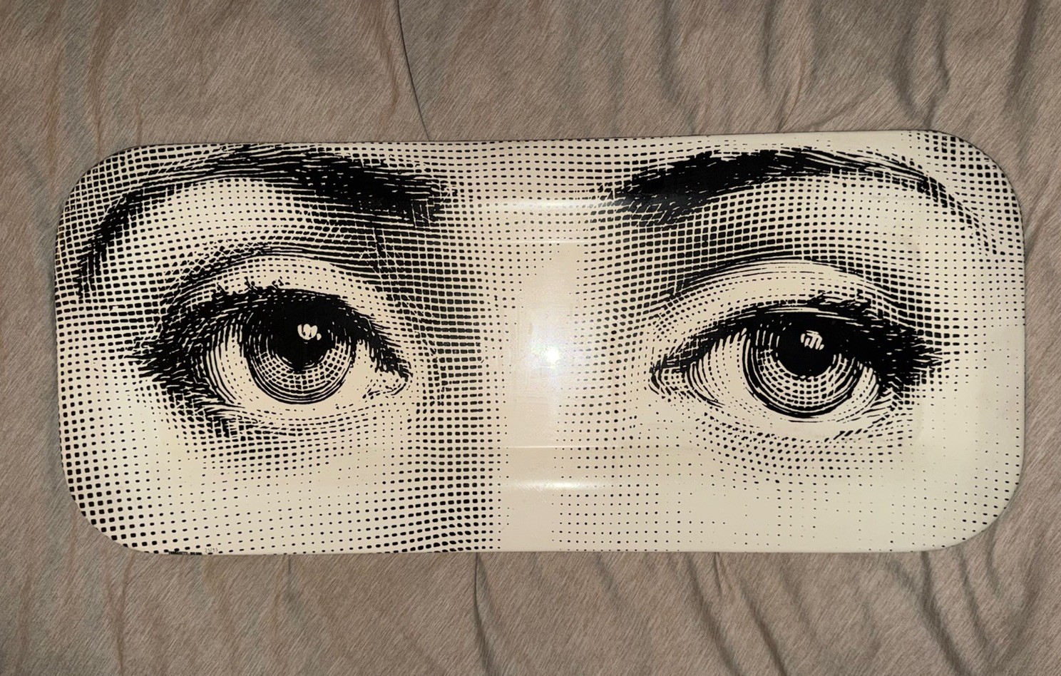 Vintage Piero Fornasetti Milano Occhi Eyes Tray Metal Made in Italy