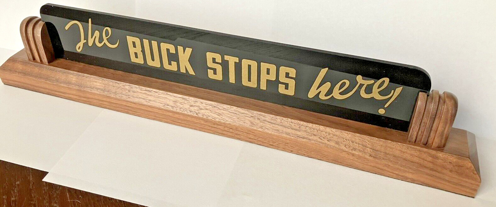 Harry Truman Replica Buck Stops Here desk plaque