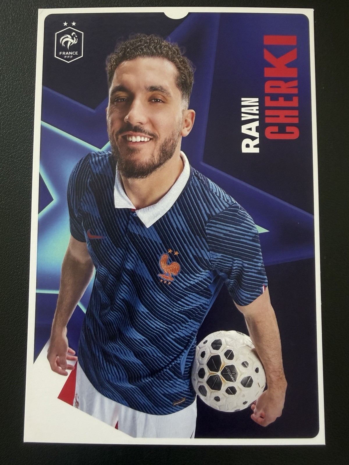 Official Postcard Autograph Card * Rayan Cherki * France FFF World Cup 2026 VERY RARE