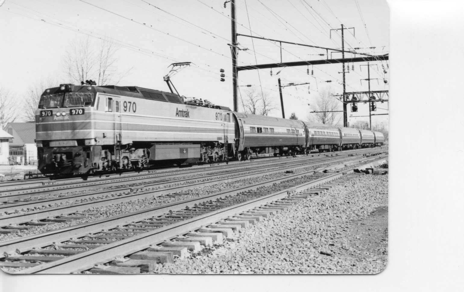 26A859 RP 1979 AMTRAK RAILROAD LOCO #970