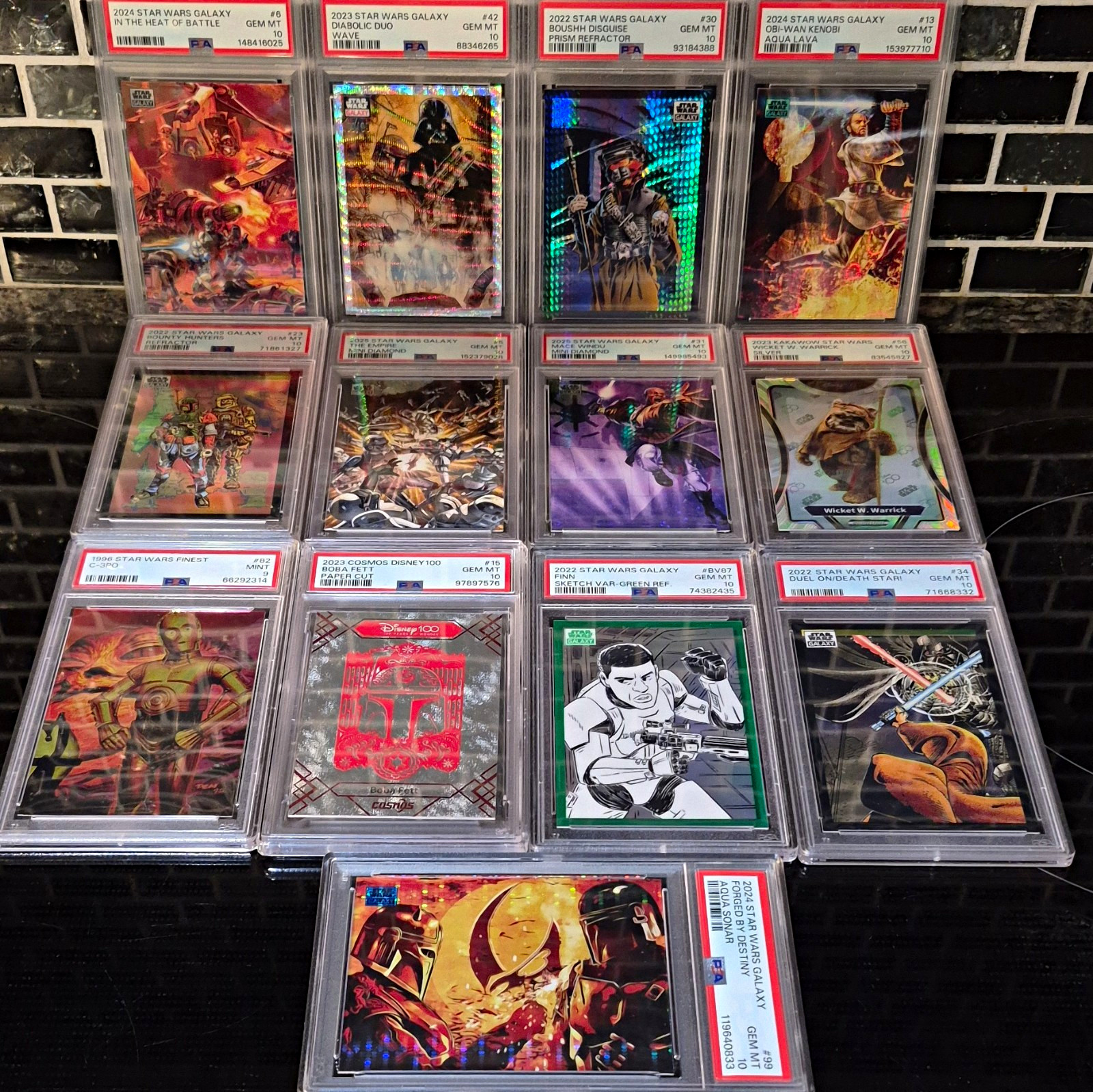 Star Wars Galaxy/Disney 100 PSA 10 Graded Lot 13 PSA SLABS💥💥💥2 Pop 1s🎄🎄🎄🎄