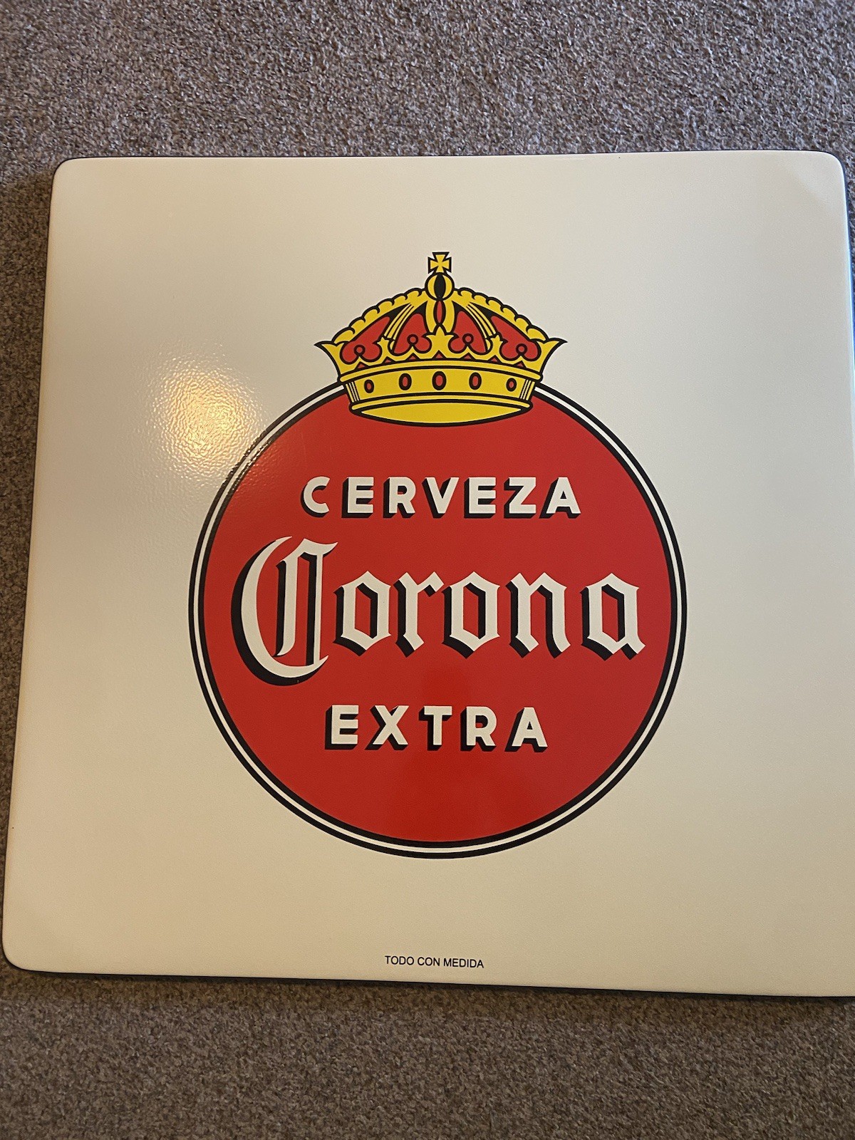 Vintage corona table top/man cave decor
